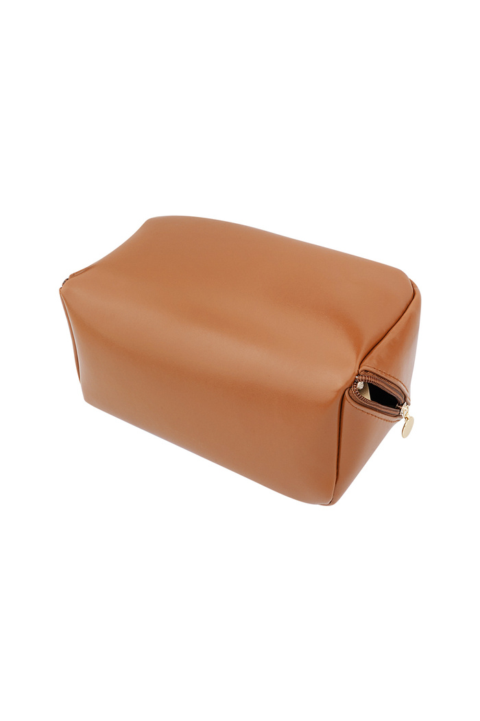 Basic makyaj çantası - kahverengi Resim2